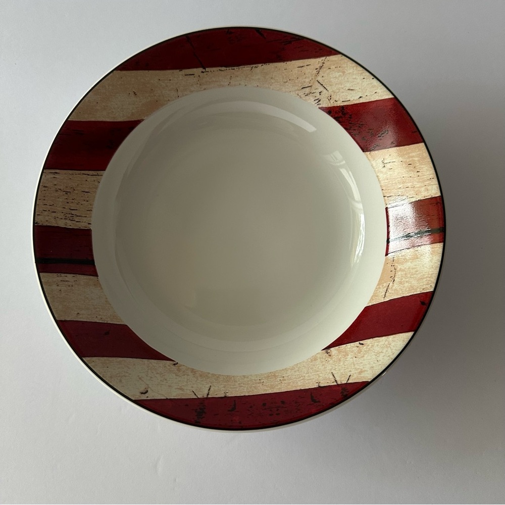 Sakura Warren Kimble Colonial Soup Bowl Flag Design Replacement